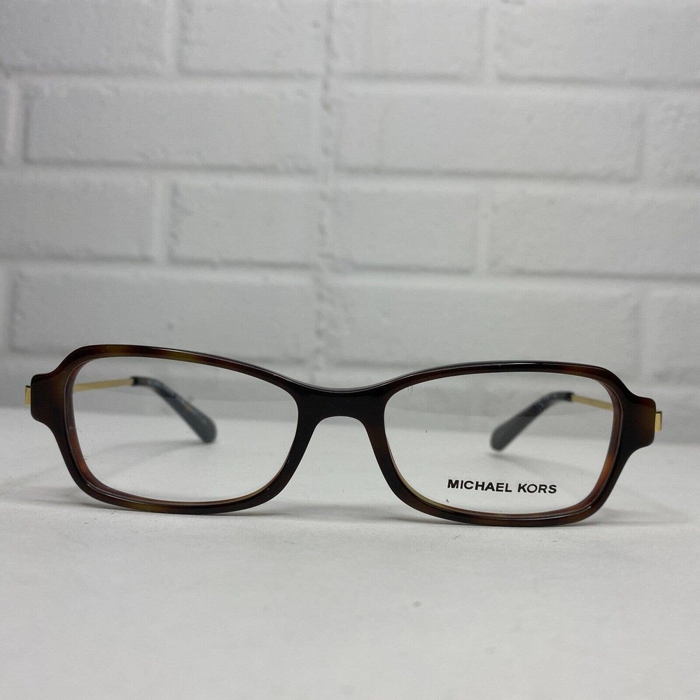 Michael Kors MK 8023F 3135 Abela V Rectangle Dark Havana Womes Eyeglasses H2481